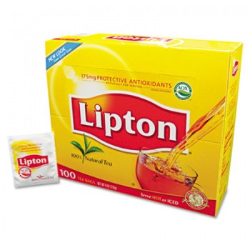 LIP 291 Tea Bags Lipton Regular 100 Per Box