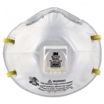 MMM 8210V Commercial Particulate Respirator Mask 8210V N9 Cool Flow 10 Per Box