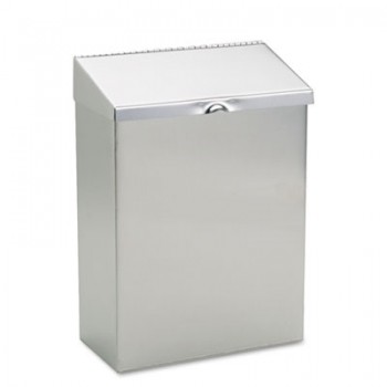HOS ND1E Sanitary Napkin Receptacle Stainless Steel Per Each