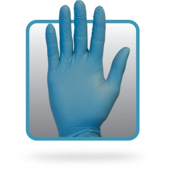 Safety Zone GNPRSM1M Blue Small Powder Free 4 MIL Nitrile Glove 100 Per Box