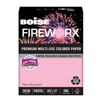 WHD 4763050 8.5 x 11 20LB Copy Paper Pink 500 Sheets Per Ream