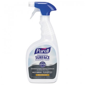 GOJ 334206 GOJO Professional Surface Disinfectant Fresh Citrus 32 oz Spray Bottle 6 Per Case