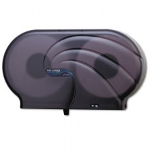 SJM R4090TBK Oceans Junior Jumbo Twin 9 Inch Toilet Tissue Dispenser Per Each