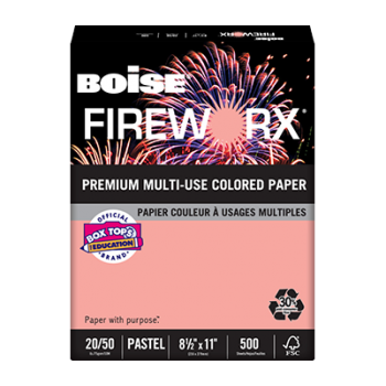 WHD 4768050 8.5 x 11 20LB Copy Paper Salmon 500 Sheets Per Ream