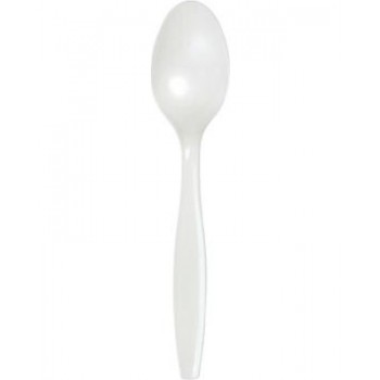 CLN ST042W Classic Heavy Duty White Tea Spoons 1000 Per Case