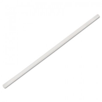 MDW MCUJC7245G 7 3/4 Jumbo Clear Unwrapped Straws 500 Per Box