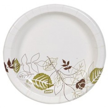 DXE SXP9PATH 9 Inch Heavy Plastic Coated Paper Plates 500 Per Case