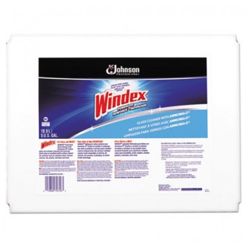 SJN 696502 Powerized Formula Windex Glass/Surface Cleaner 5gal Bag-in-Box Dispenser