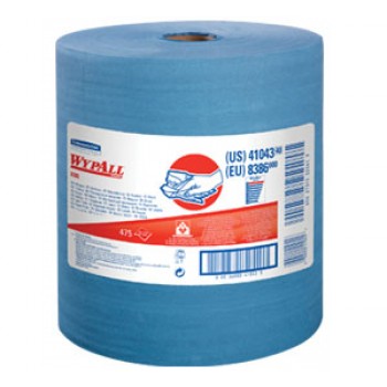 KCC 41043 X-80 Jumbo Blue Wiper 12.5 x 13.4  475 Wipes Per Roll