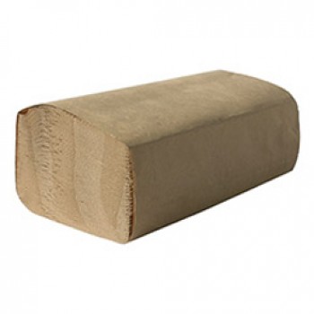 WHD 21980 / GEN 1507 Singlefold Brown Towel 9.25 IN X 10.25 IN 16/250/4000 Towels Per Case