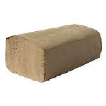 WHD 21980 / GEN 1507 Singlefold Brown Towel 9.25 IN X 10.25 IN 16/250/4000 Towels Per Case