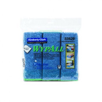 KCC 83620CT Blue Washable Microfiber Cloths 6 Cloths Per Bag 4 Bags Per Case